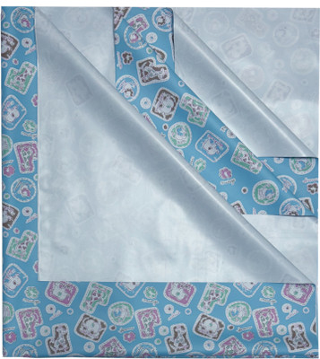 ECOSOFT Rubber Baby Bed Protecting Mat(BLUE MINI ZOO, Large)