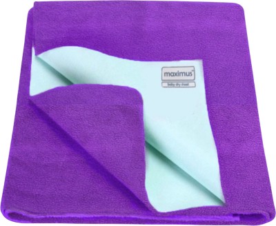 THE MAXIMUS Fleece Baby Bed Protecting Mat(Purple, Large)