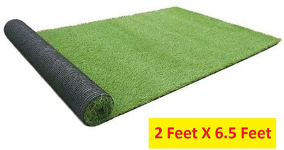COMFY HOME Artificial Grass Door Mat(Green, Medium)