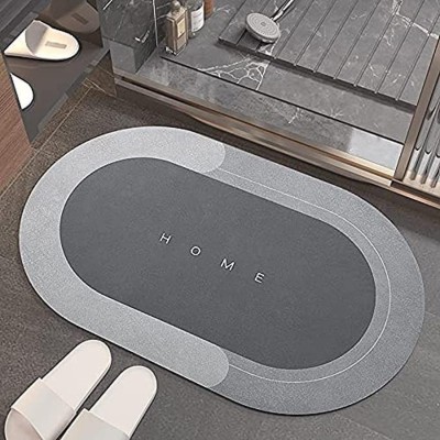 CITYCART Rubber Bathroom Mat(Grey, Medium)