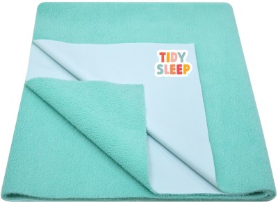 TIDY SLEEP Cotton, Fleece Baby Bed Protecting Mat(ocean blue, Medium)