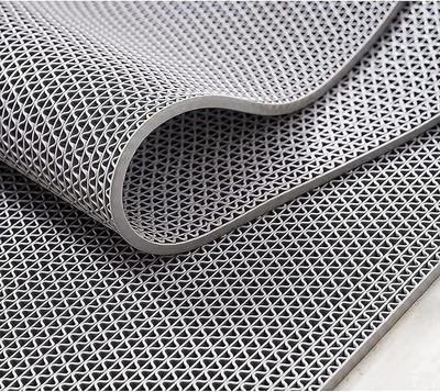 SoftGreenMat Rubber Floor Mat(Grey, Medium)