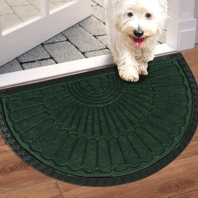 Ultica Fab Rubber Door Mat(Green, Large)
