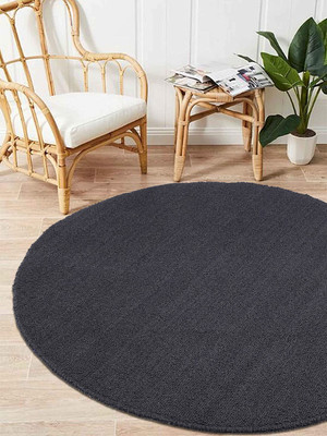 Saral Home Polyester Floor Mat(Dk.Grey, Medium)