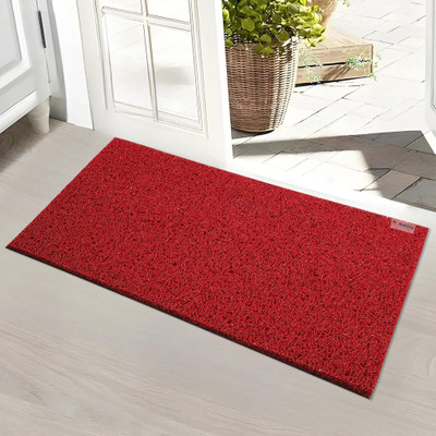 HOMESTIC Rubber Floor Mat(Red, Medium)