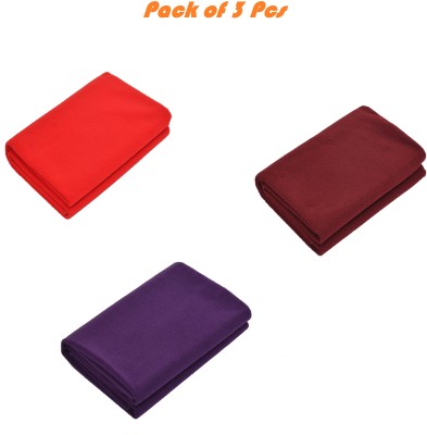 EXOTICE Cotton, Polyester Baby Bed Protecting Mat(Maroon, Purple, Red, 50x70 CM, Small, Pack of 3)