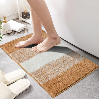 Jubly Microfiber Door Mat(Beige, Medium)