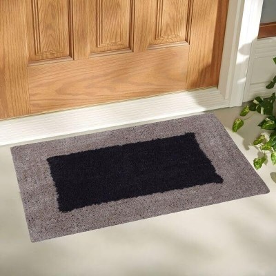 AAZEEM Cotton Bathroom Mat(Brown Mix Pack, Free)