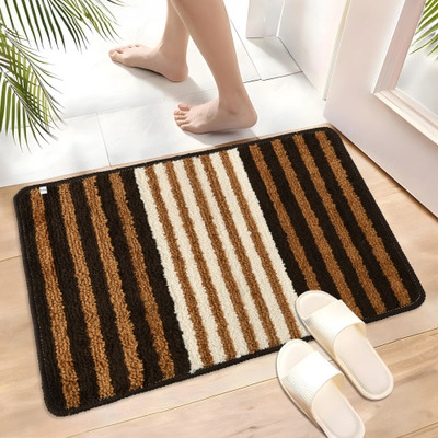 HOMESTIC by Kuber Industries Microfiber Door Mat(Brown, Medium)