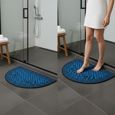 gravity Microfiber Door Mat(Blue, Medium)
