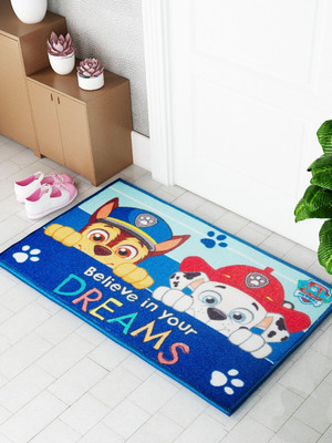 Athom Living Nylon Door Mat(Blue, Medium)