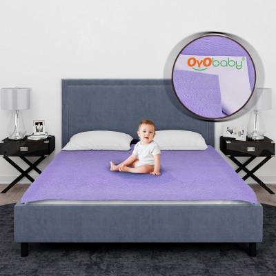 Oyo Baby Fleece Baby Bed Protecting Mat(Voilet, Free)