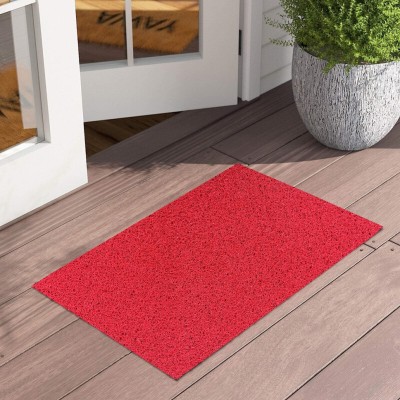 Archistylo PVC (Polyvinyl Chloride) Door Mat(Red, Extra Large)