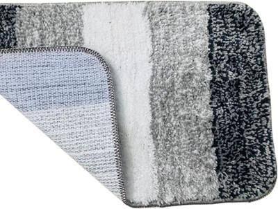 MAA HOME CONCEPT Microfiber Door Mat(Lt Grey, Medium)