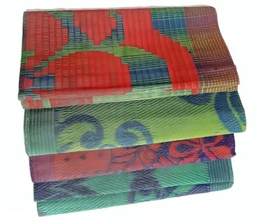 CHIKU CHERRY Plastic Chatai Mat(Multicolor, Free)
