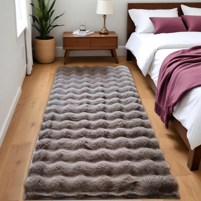 Weave Arts Polyester Floor Mat(Camel, Large)