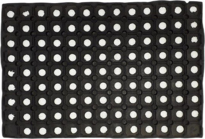 VP Creation Rubber Door Mat(Black, Medium)