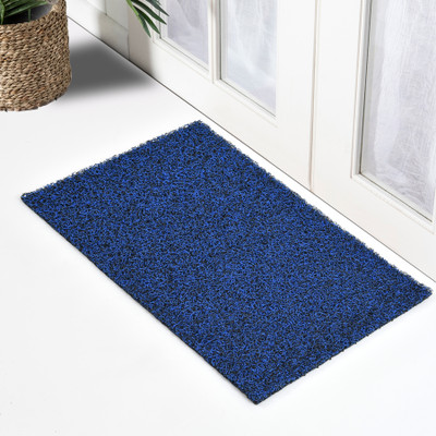 ZUCLLIN Rubber Door & Floor Mat(Black Blue, Medium)