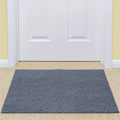 KUBER INDUSTRIES Rubber Door Mat(Grey, Medium)