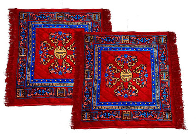 EASYCOT Velvet Prayer Mat(Multicolor, Pack of 2, Large)