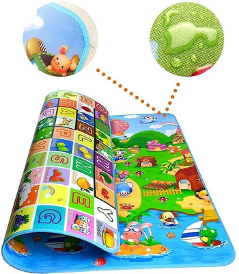 Pranavi Collection Microfiber Baby Play Mat(Multicolor, Extra Large)