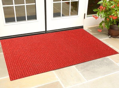 KUBER INDUSTRIES PVC (Polyvinyl Chloride) Door Mat(Red, Extra Large)