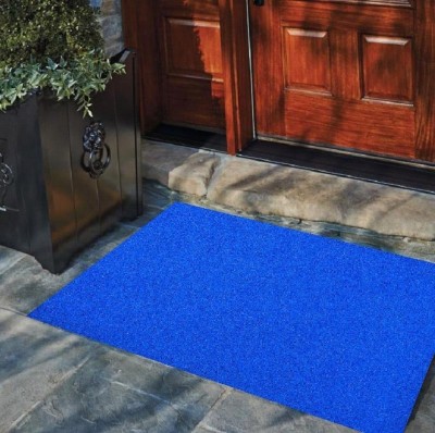 RAINBOW GALLERY Rubber Floor Mat(Blue, Free)