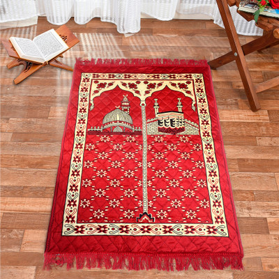 Velvet Prayer Mat(Red, Large)
