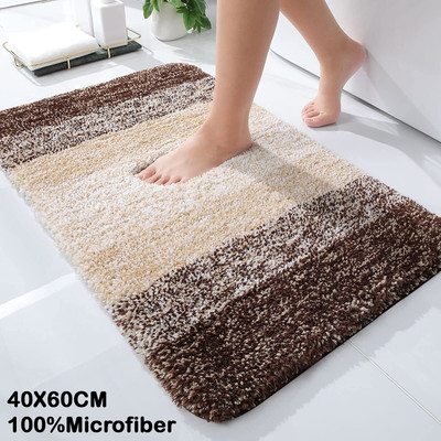 MAA HOME CONCEPT Microfiber Door Mat(Brown, Medium)