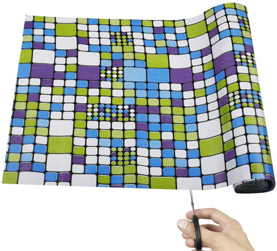 Home Ark Rectangular Pack of 1 Table Placemat(Blue, PVC)