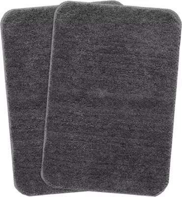 RJVT Microfiber, Polyester Floor Mat(Grey, Medium)