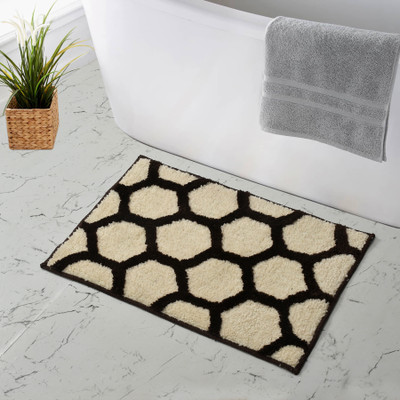 MAA HOME CONCEPT Microfiber Door Mat(Beige, Medium)