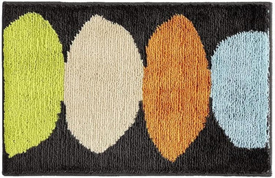 SR Handloom Polyester Door Mat(Dark Grey, Medium)