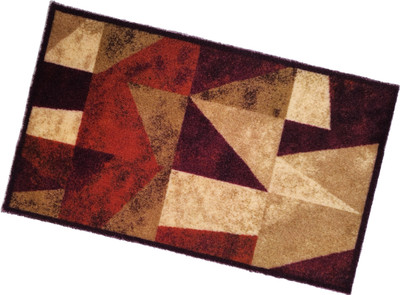 ADIRNY Microfiber Door Mat(Orange, Medium)