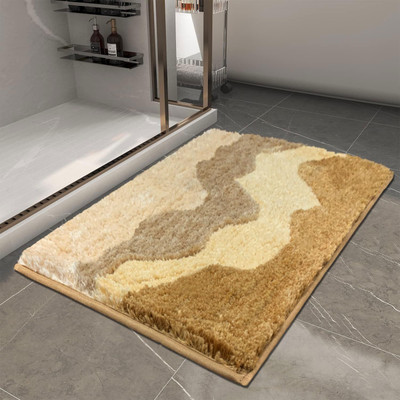 Marcraft Polyester Floor Mat(Yellow, Medium)