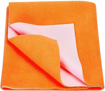 CheckMe Cotton Baby Bed Protecting Mat(Orange, Extra Large)
