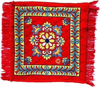 TAARA ENTERPRISE Velvet Prayer Mat(Multicolor, Medium)