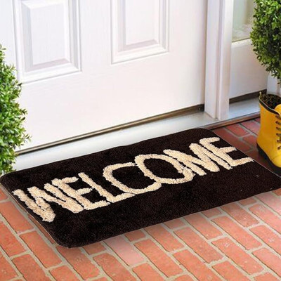 Gavi Enterprise Microfiber Door Mat(Brown, Medium)