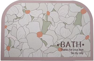 kroywen Microfiber Bathroom Mat(Multicolor, Medium)