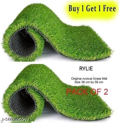 Shri Hari Traders Artificial Grass Grass Mat(Green, Pack of 2, Free)
