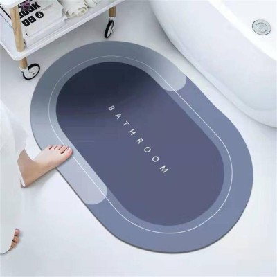 Kasangati Rubber Bathroom Mat(Multicolor, Free)