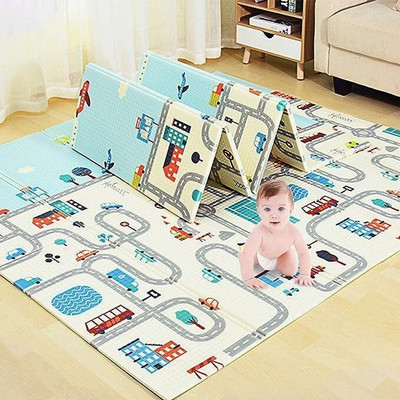 Twinflo PVC (Polyvinyl Chloride) Baby Play Mat(Multicolor, Free)