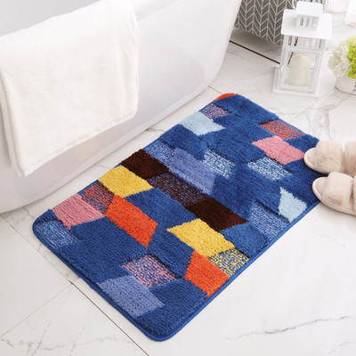 KUBER INDUSTRIES Polyester Bathroom Mat(Multicolor, Medium)