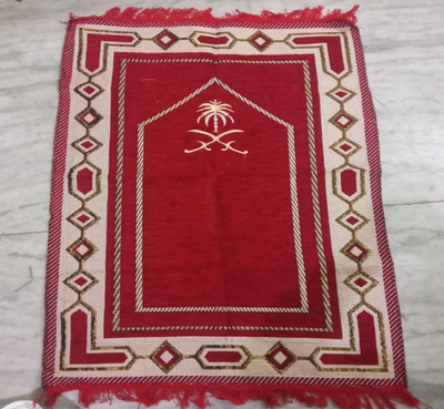 Lavingston Polyester Prayer Mat(Red Talwar, Medium)
