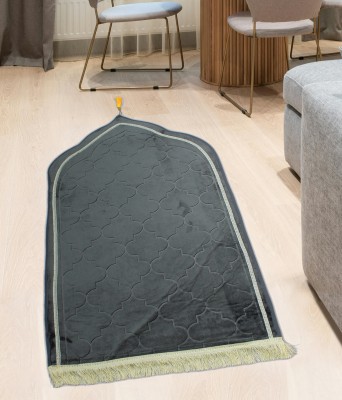 ADIRNY Velvet Prayer Mat(Grey, Large)