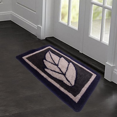 MADWAY Cotton, Microfiber Floor Mat(Blue, Free)