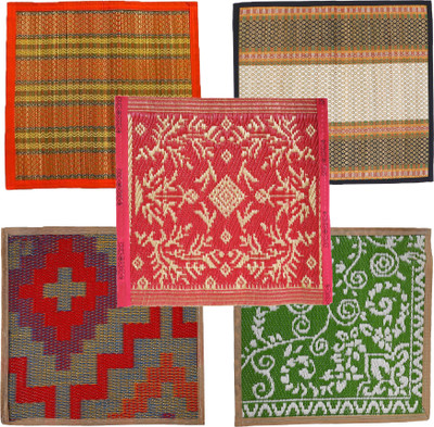 TAARA ENTERPRISE Plastic Chatai Mat(Multicolor, Medium, Pack of 5)