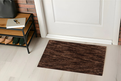 Snug Step Microfiber Floor Mat(Brown, Medium)