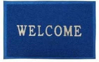 AMRO HOME NEEDS Artificial Grass Door Mat(Blue, Large)