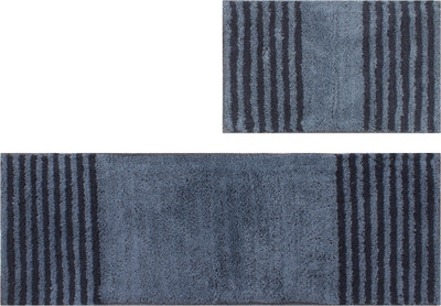 ARKA OASIS Cotton Door & Floor Mat(Multicolor, Medium, Pack of 2)